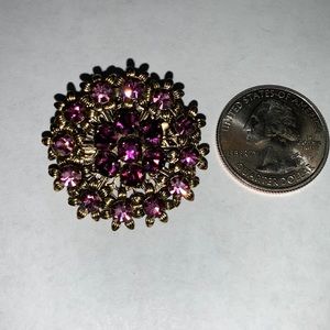 Vintage purple Brooch